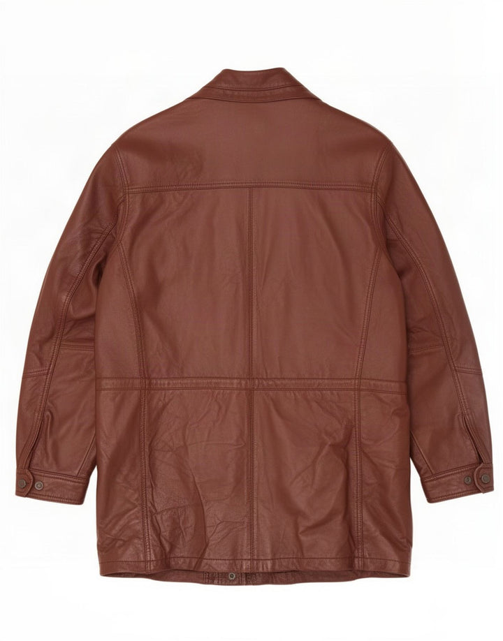 Vintage herre læderfrakke UK 40 Large Brown