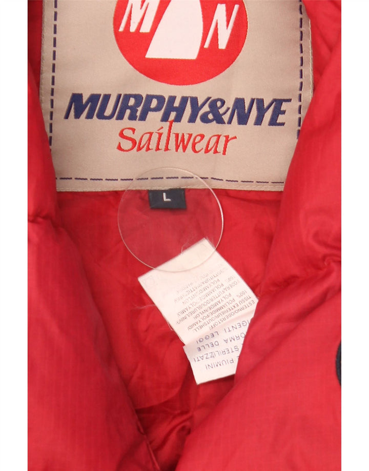 Murphy & Nye Herre Polstret Gilet UK 40 Stor rød polyamid