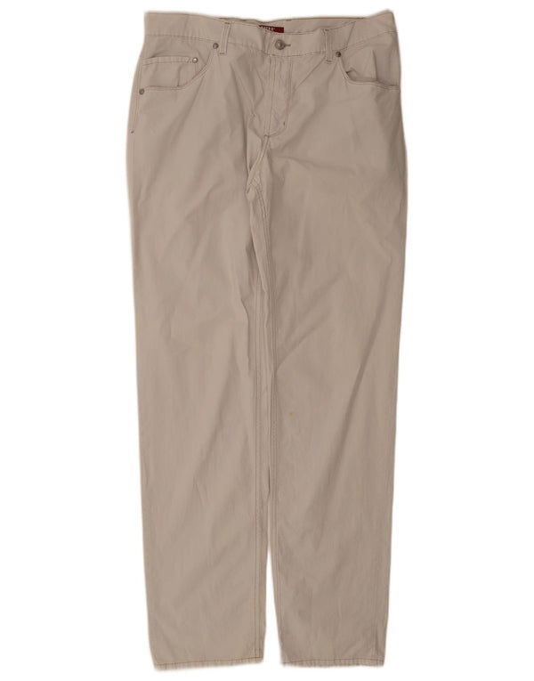 Carrera Straight Casual Bukser til mænd W36 L34 Off White Bomuld