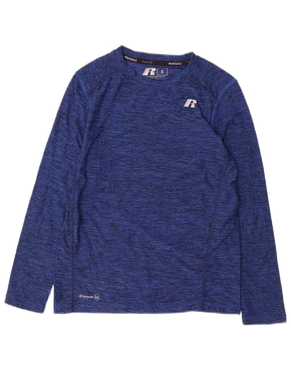 Russell Athletic Boys Dri-Power Top Langærmet 7-8 år Medium Navy Blue
