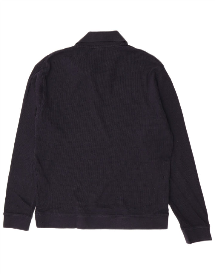 Zara Herre polo-hals sweater lille marineblå