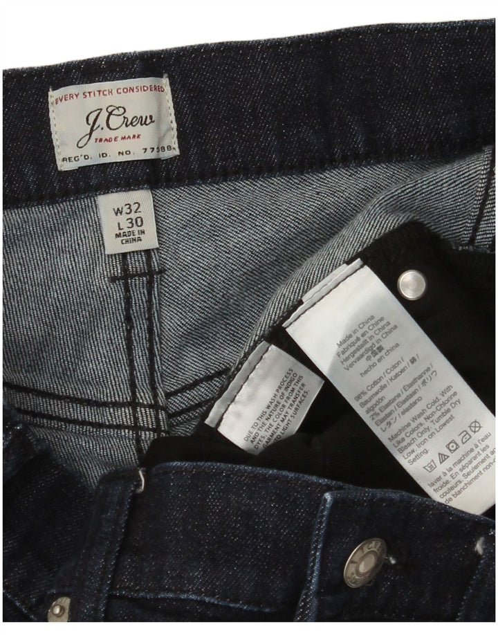 J. CREW Dame 484 Straight Jeans W32 L30 Marineblå Bomuld
