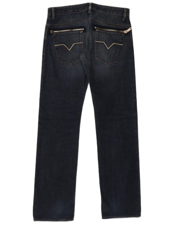 Diesel Straight Jeans til mænd W33 L33 Marineblå Bomuld