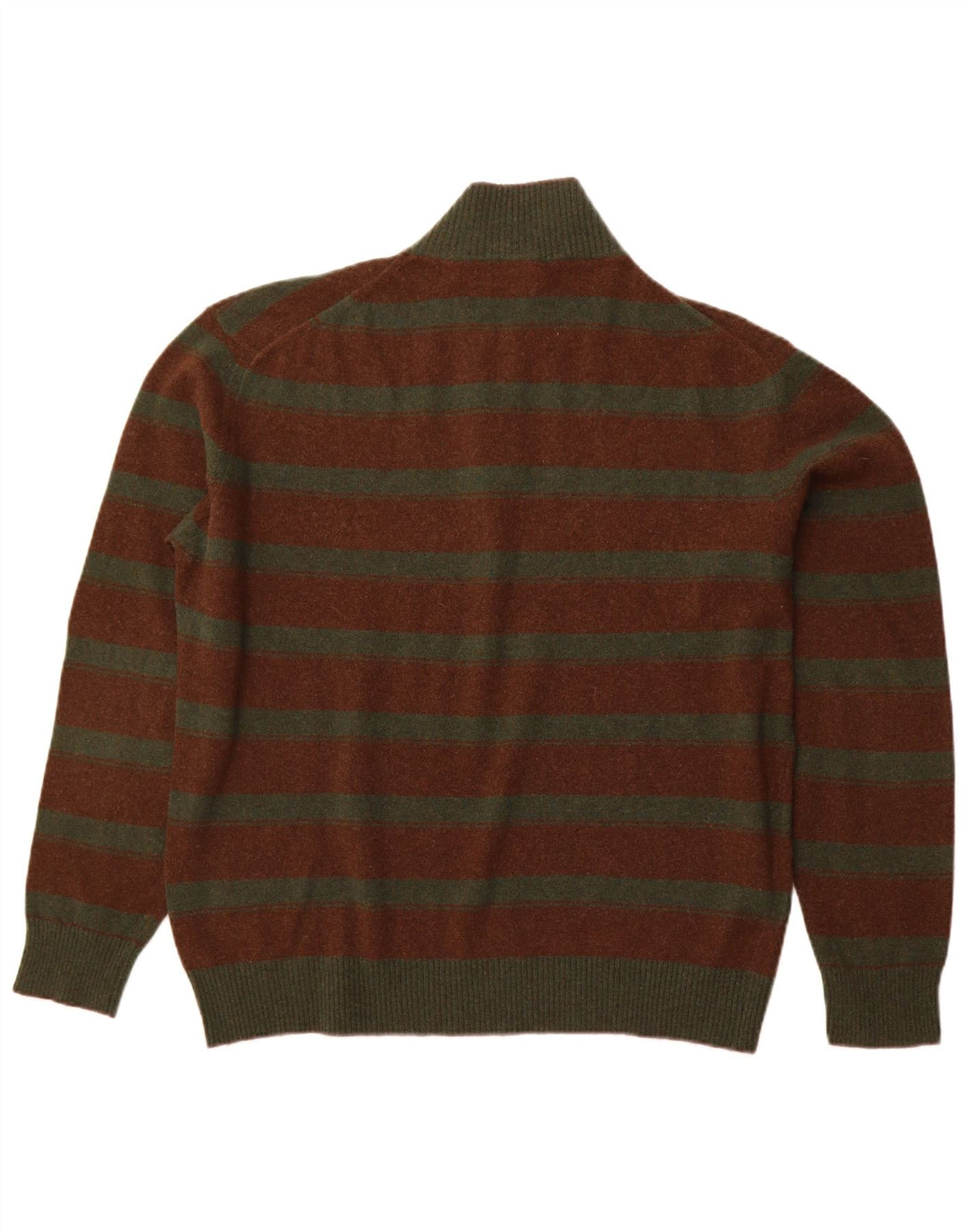 FILA trøje med lynlås til mænd XL brun stribet