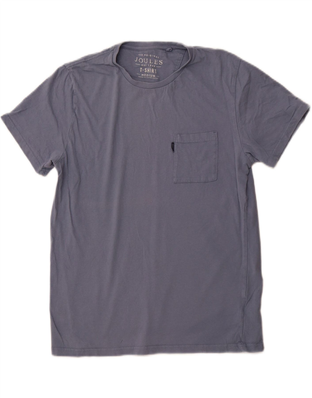 JOULES Herre T-Shirt Top Medium Blå Bomuld