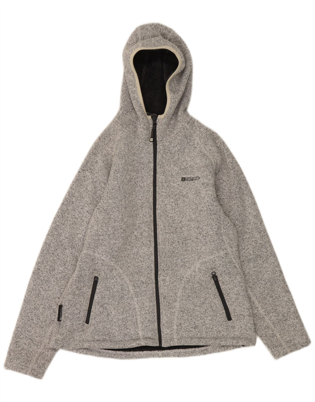 MOUNTAIN WAREHOUSE Womens Oversized Zip Hoodie Sweater UK 14 Large Grey