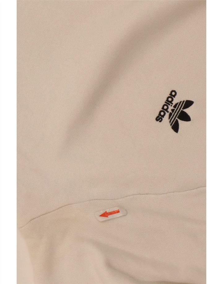 Adidas Sweatshirt Jumper Medium Hvid bomuld til mænd