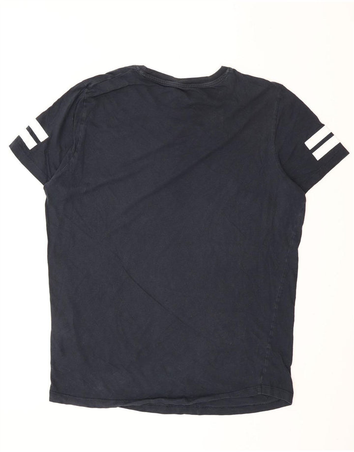 Jack & Jones Herre T-shirt Top Stor marineblå bomuld
