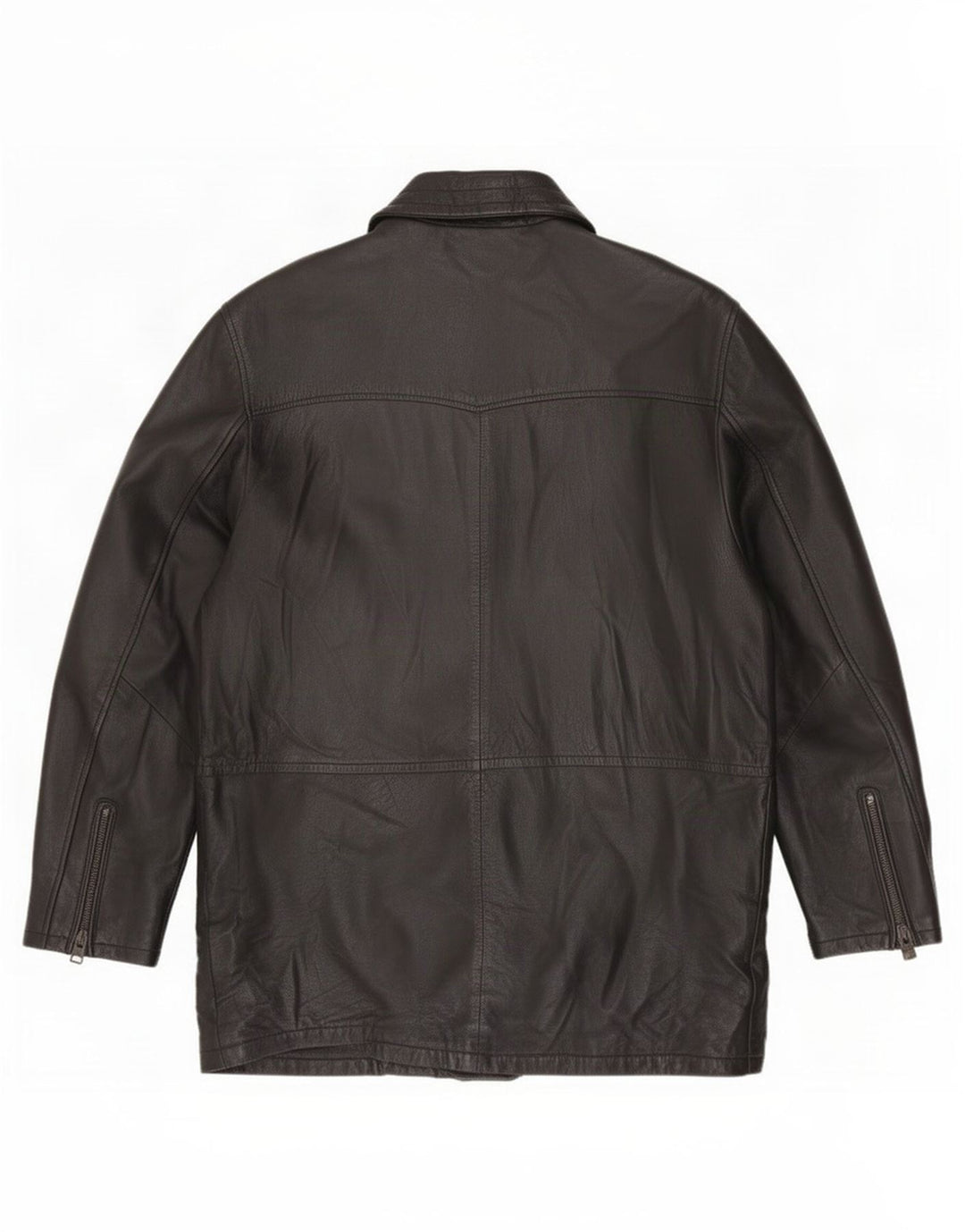 Salvatore Lepore Herre Læderfrakke IT 52 XL Sort