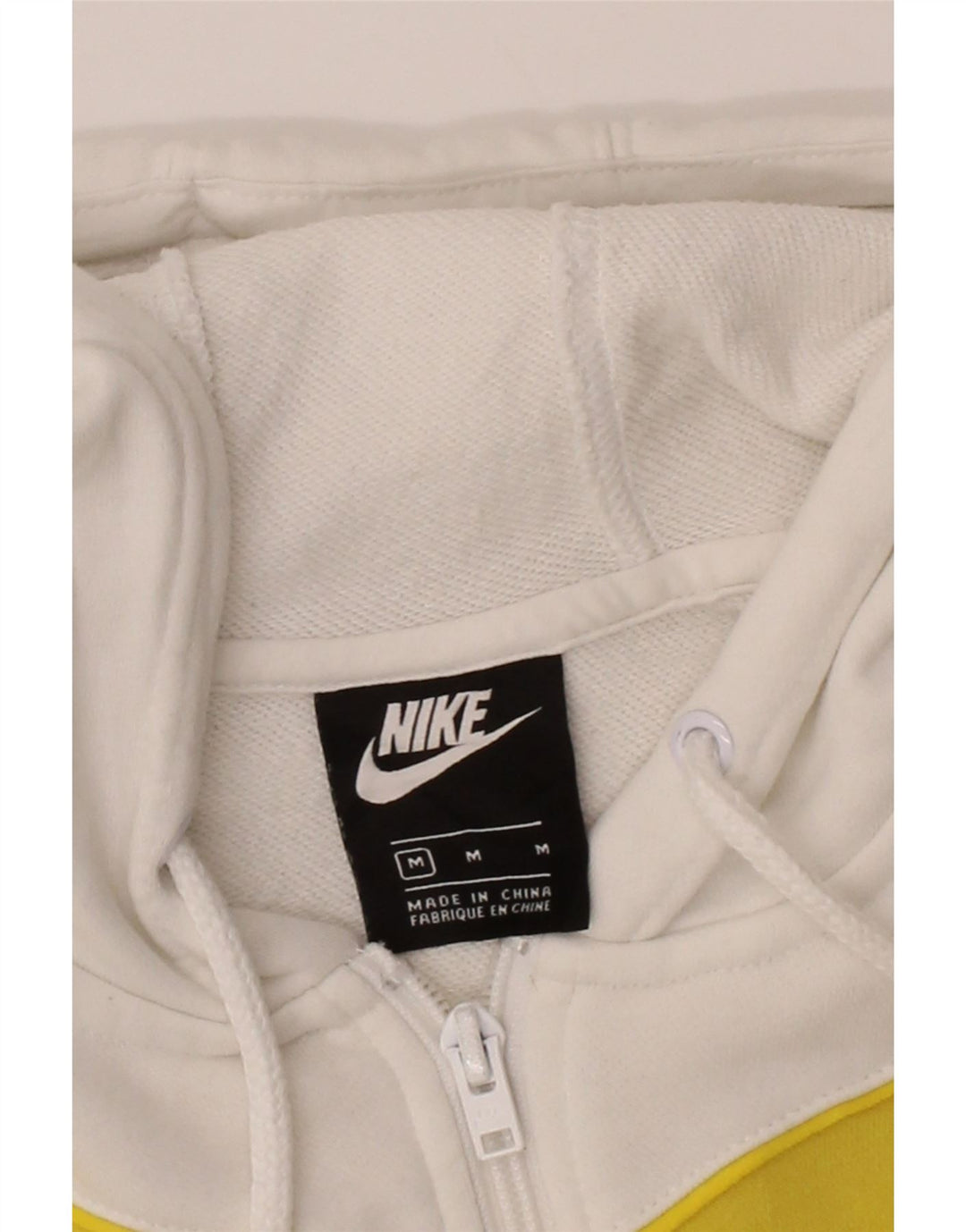 NIKE Womens Oversized Hoodie Jumper UK 14 Medium Multicoloured Colourblock Vintage Nike and Second-Hand Nike from Messina Hembry 
