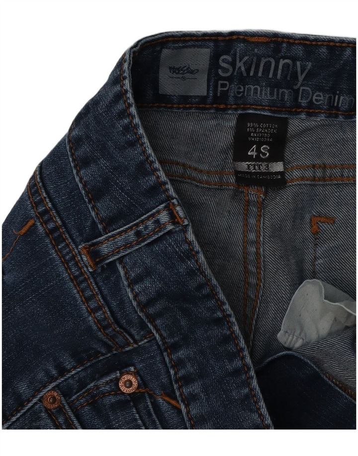 MOSSIMO Dame Skinny Jeans US 4 Small W29 L29 Blå Bomuld