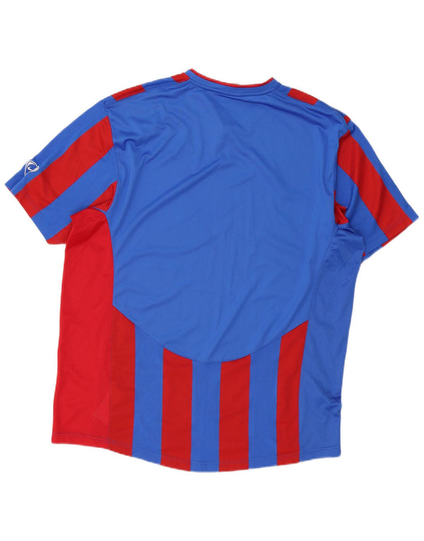 Nike Mens T-Shirt Top 2XL Blue Striped Polyester