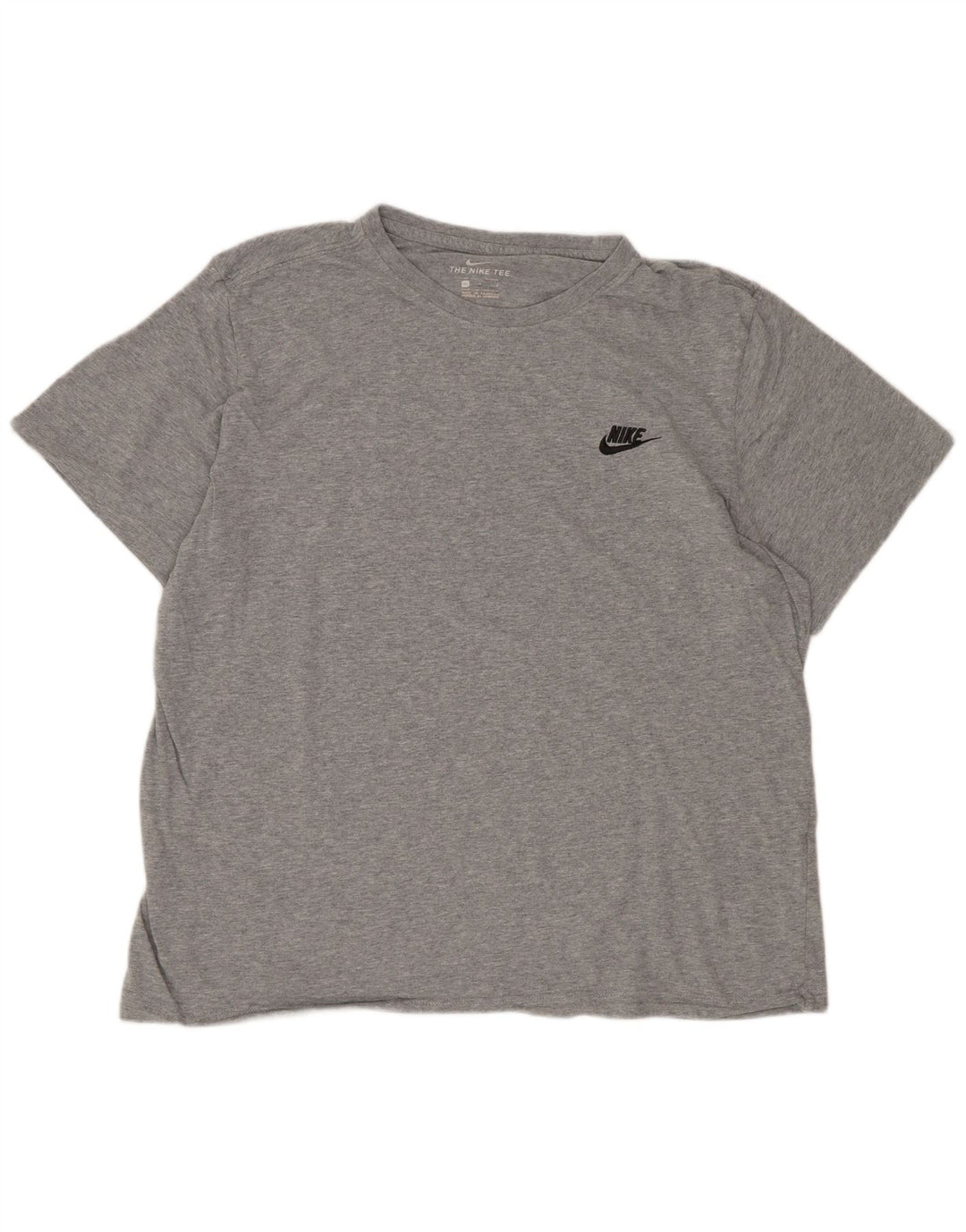 Nike Regular T-Shirt Top Stor Grå Bomuld