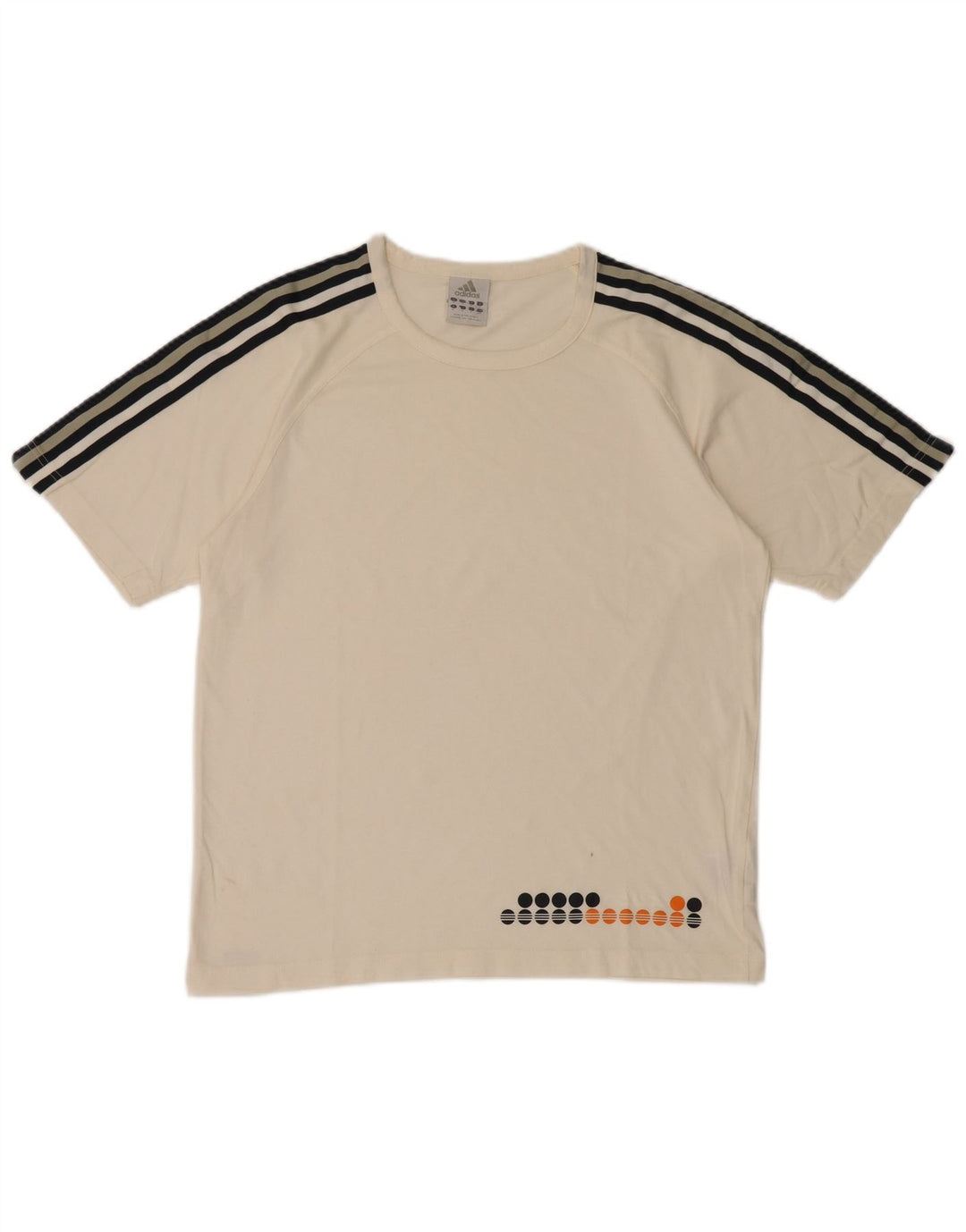 Adidas Grafisk T-shirt top til mænd Medium hvid bomuld