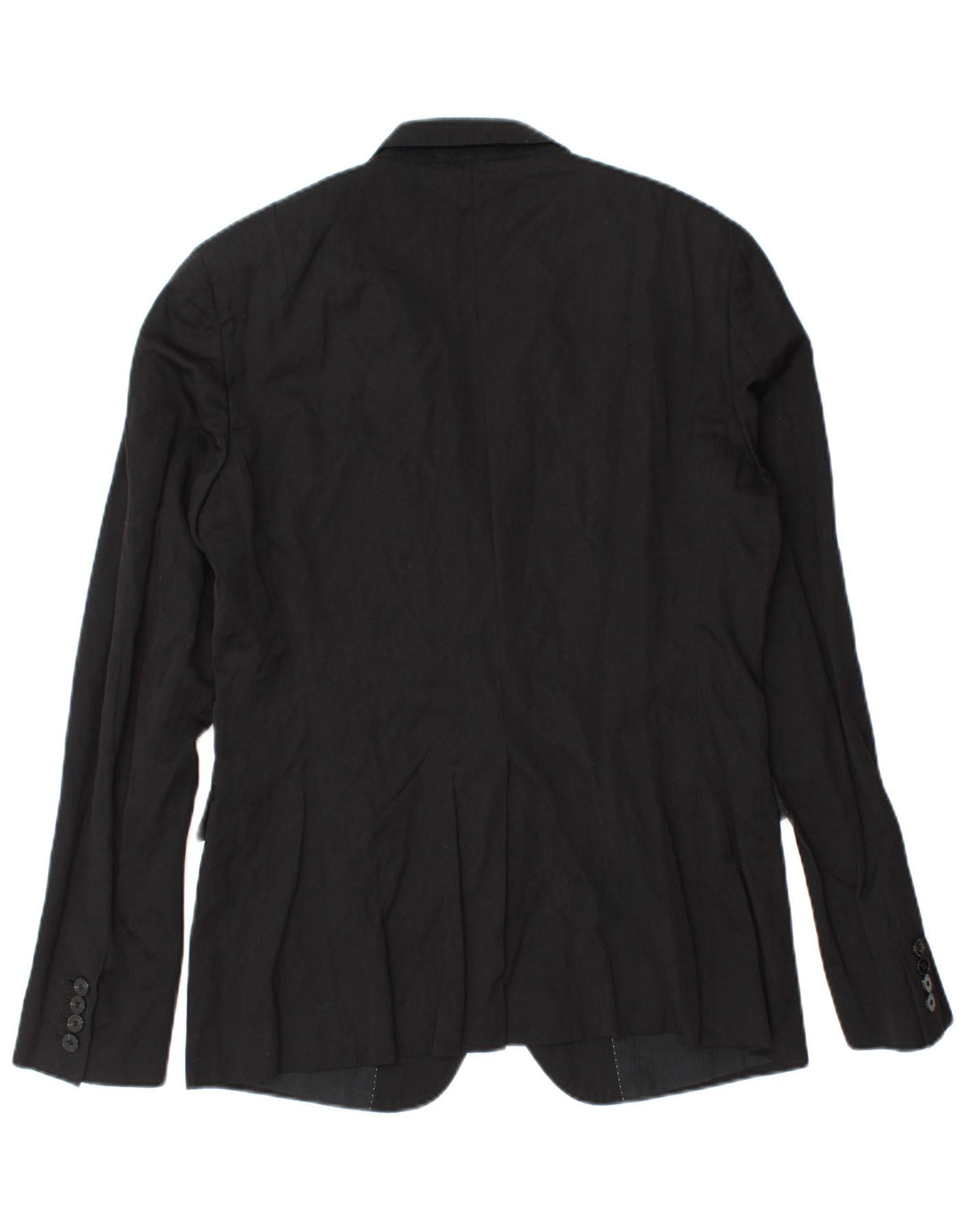 All Saints Herre 2 Button Blazer Jacket UK 40 Large Black Wool