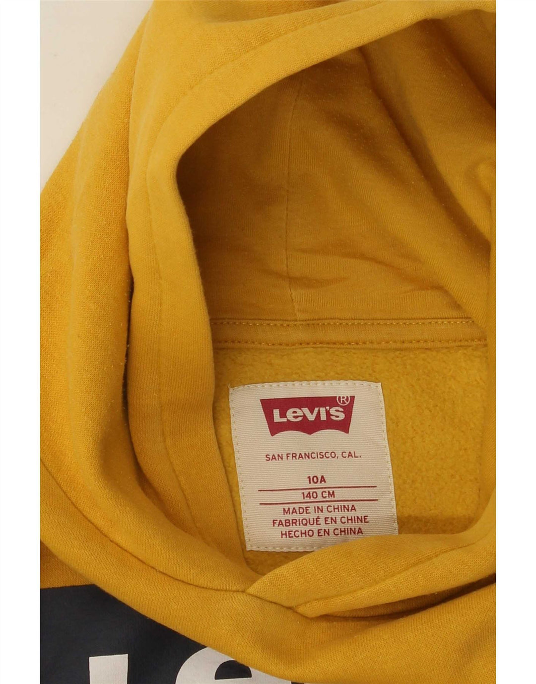 Levi's Boys Grafisk Hoodie Jumper 9-10 år Gul