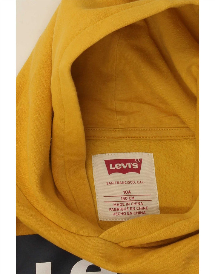 Levi's Boys Grafisk Hoodie Jumper 9-10 år Gul