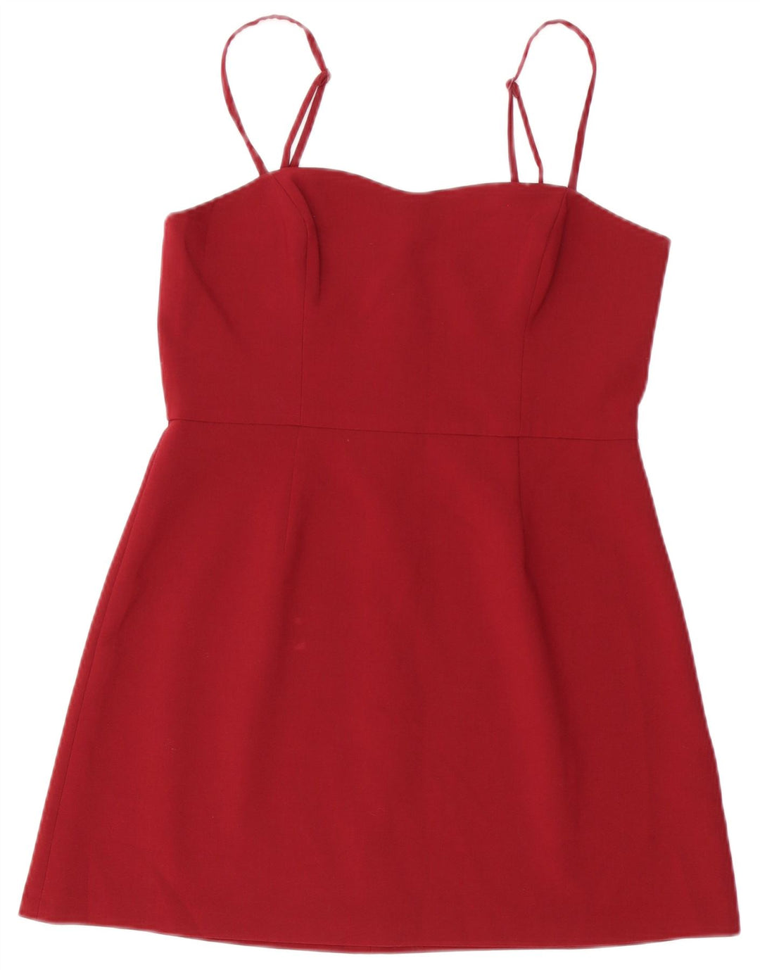 French Connection Dame Sundress UK 14 Medium Burgundy Polyester