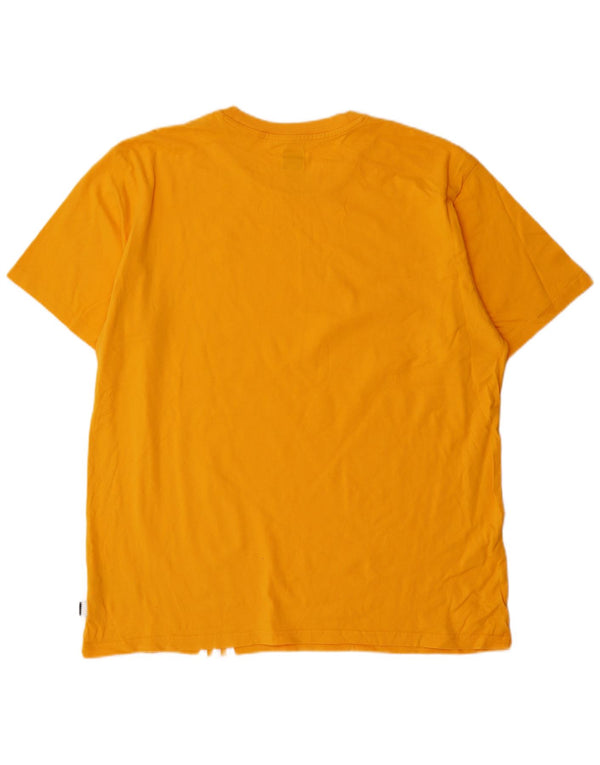 Adidas Herre T-Shirt Top XL Gul Bomuld