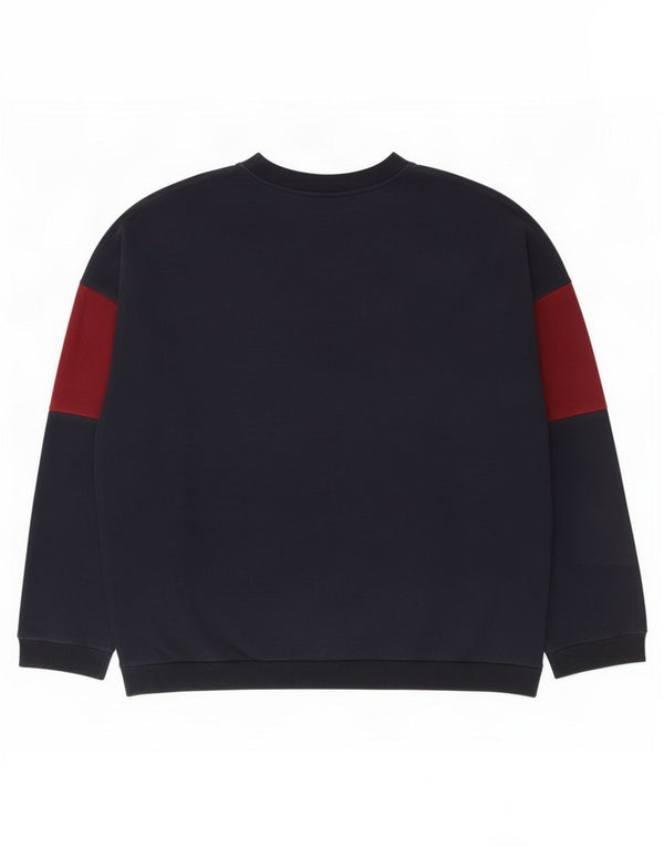 Marks & Spencer Herre St. Michael Sweatshirt Jumper XL Navy Blue Colourblock