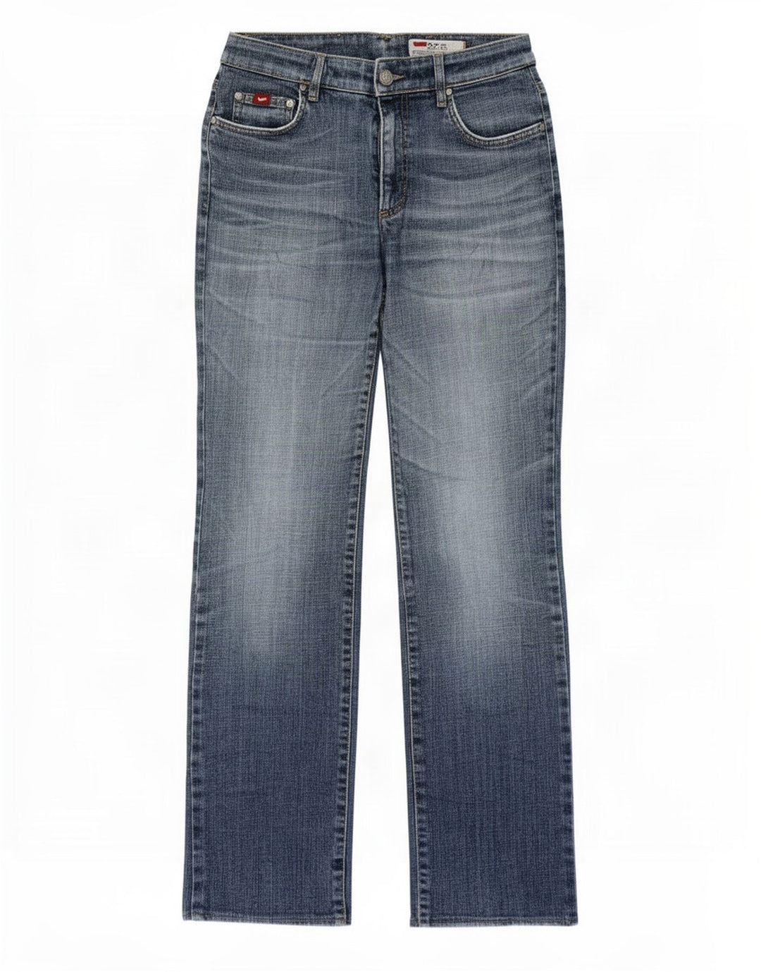 Gas Straight Jeans til kvinder W30 L30 Blå Bomuld