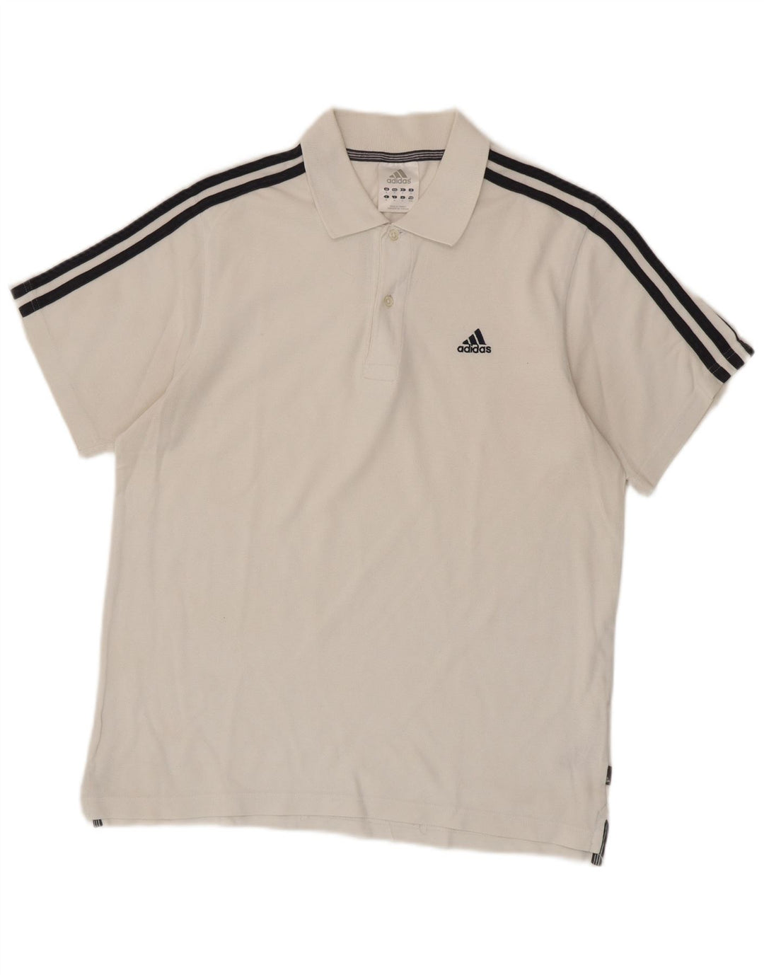 Adidas herre poloshirt Medium hvid bomuld