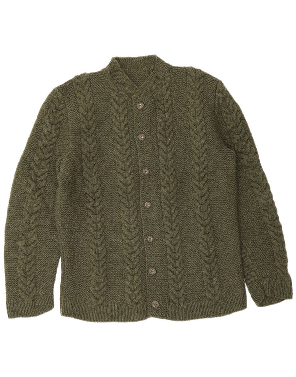 Vintage herre cardigan sweater Medium Khaki