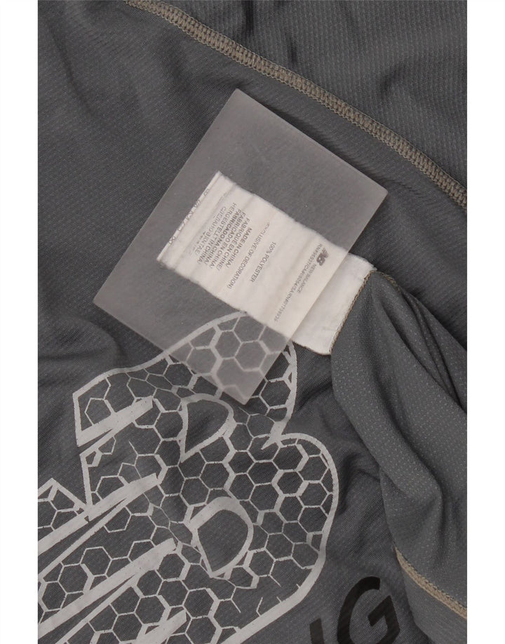 New Balance Herre grafisk T-shirt Top mellemgrå polyester