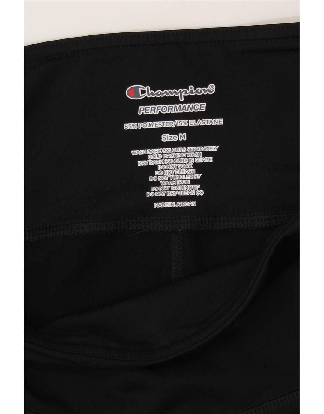 Champion Womens Leggings UK 12 Medium Black Polyester