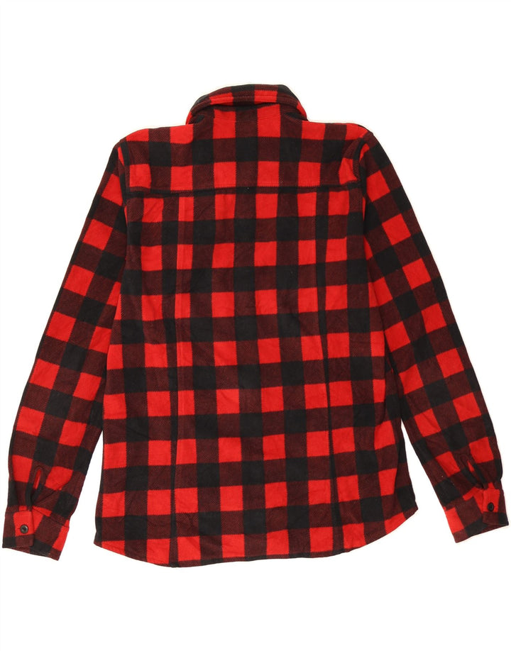 EDDIE BAUER Womens Flannel Shirt UK 14 Medium Red Check Polyester Vintage Eddie Bauer and Second-Hand Eddie Bauer from Messina Hembry 