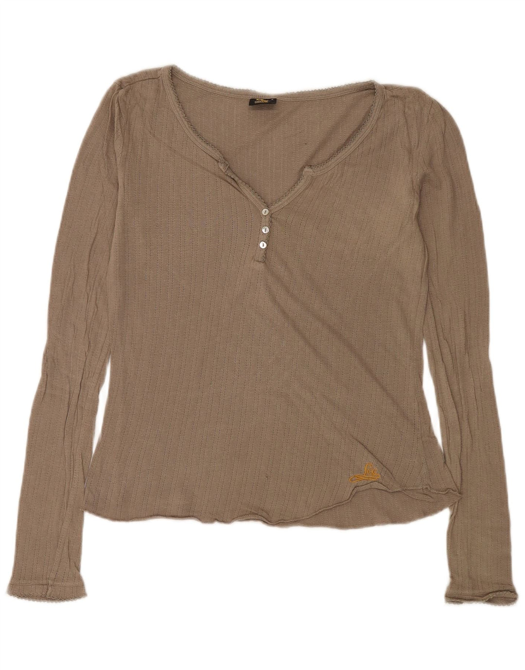 Lee Dametop Langærmet UK 14 Stor Beige