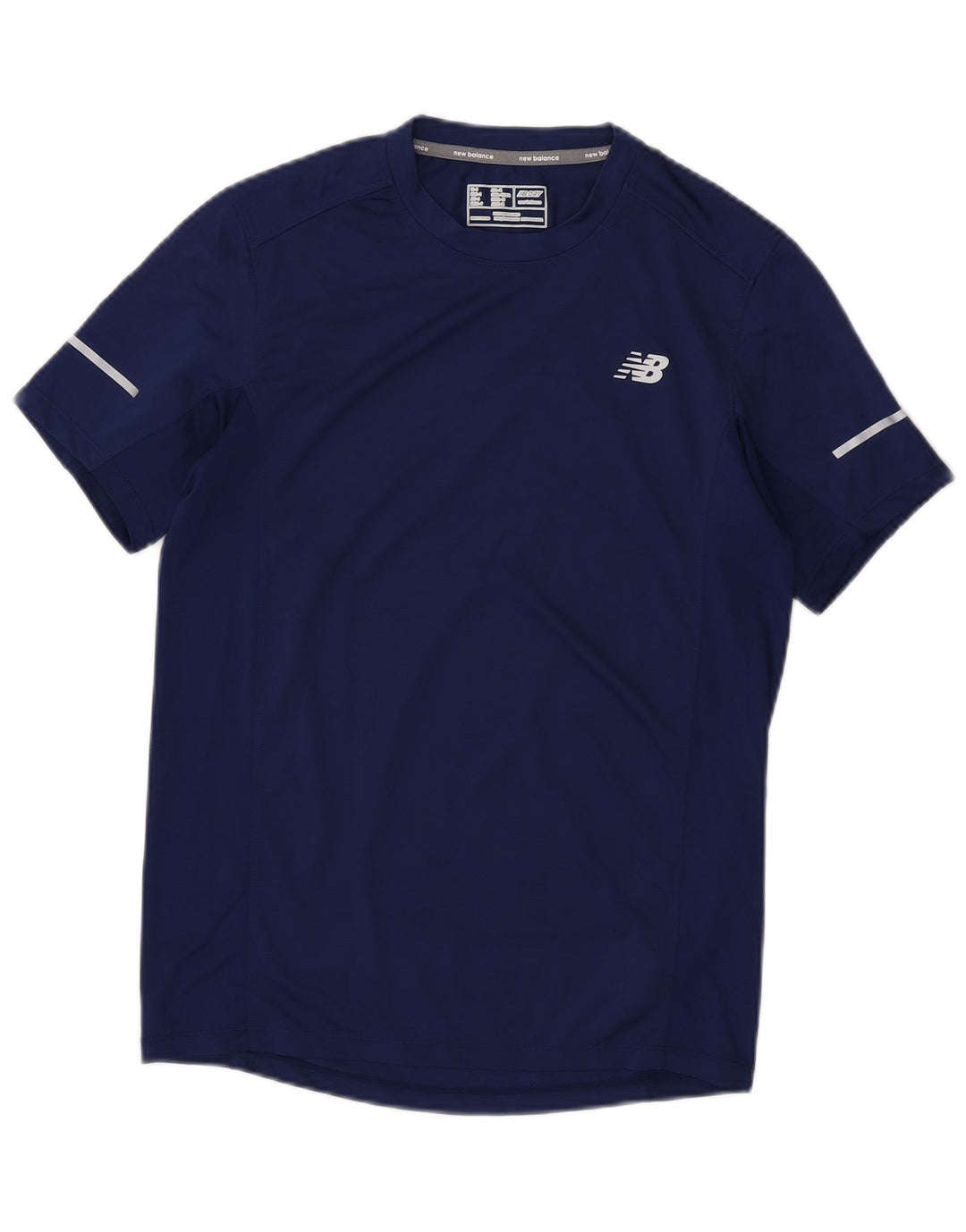 New Balance herre T-shirt top lille marineblå polyester