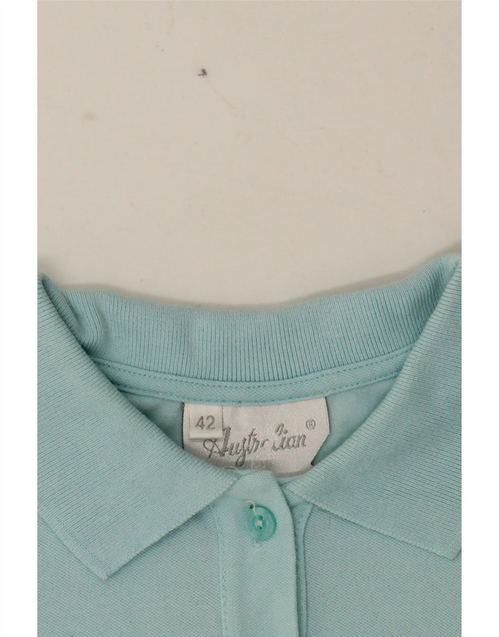 AUSTRALIAN L'ALPINA Womens Polo Shirt IT 42 Medium Blue Cotton Vintage AUSTRALIAN L'ALPINA and Second-Hand AUSTRALIAN L'ALPINA from Messina Hembry 