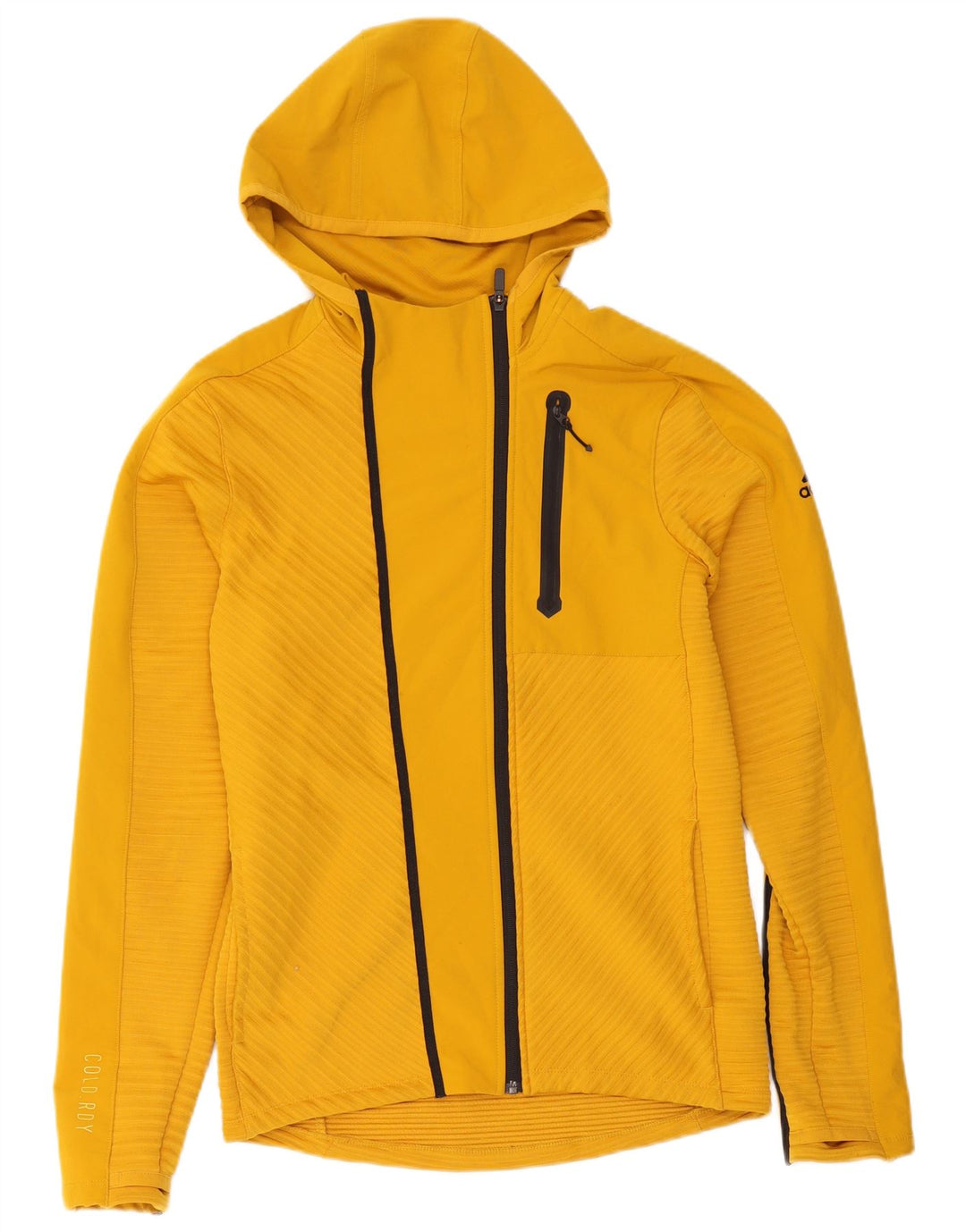 Adidas Hættetrøje med lynlås til mænd Lille gul polyester