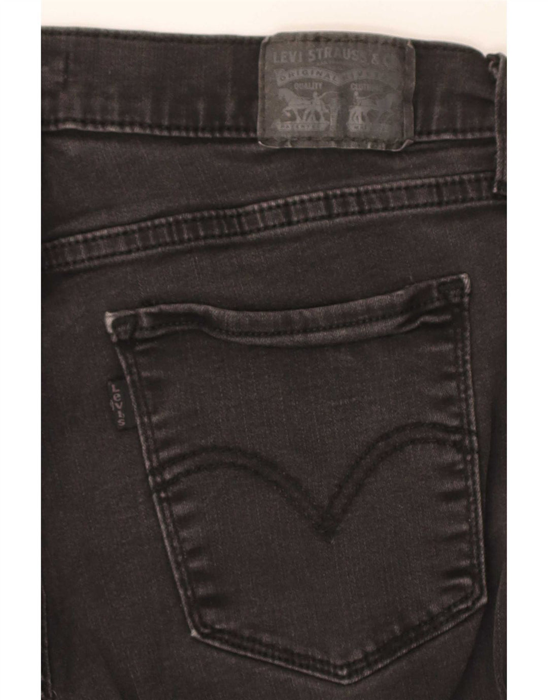 Levi's Dame Classic Fit Bootcut Jeans US 12 Large W30 L29 Sort