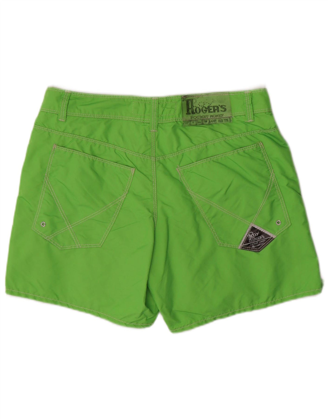 ROY ROGERS Casual Shorts til mænd IT 48 Medium W34 Grøn nylon