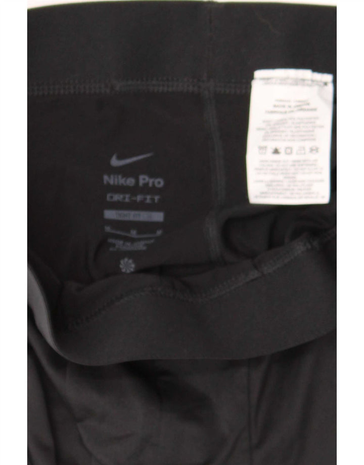 Nike Dame Tight Fit Crop Leggings UK 12 Medium Sort Polyester