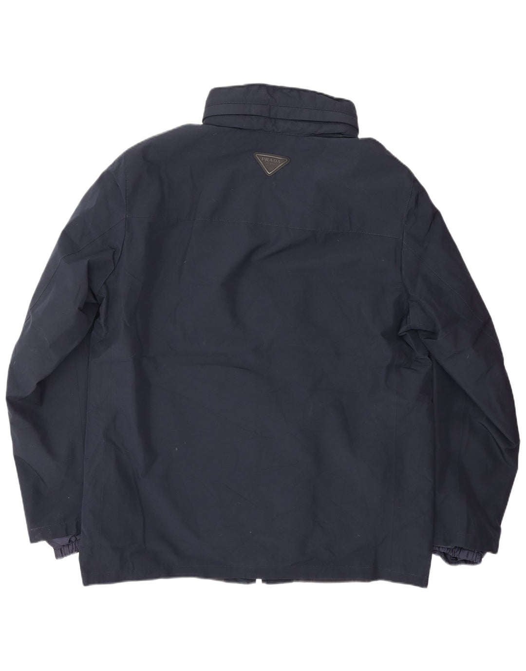 PRADA Windbreaker Jacket til mænd IT 52 XL Marineblå Polyester Classic