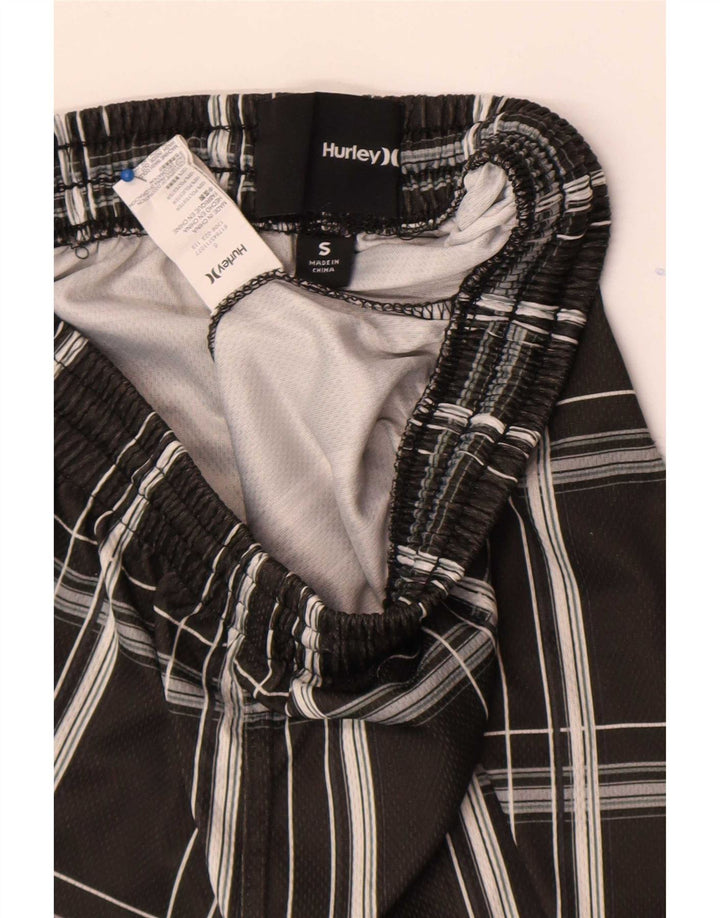 Hurley Boys Sportsshorts 8-9 år Små grå plaid polyester