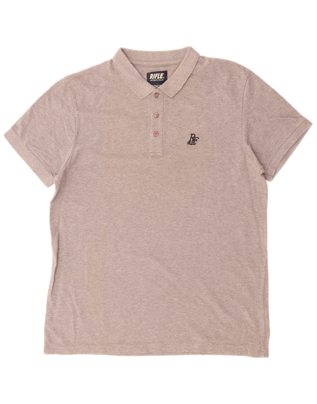 RIFLE Herre poloshirt XL Grå Bomuld