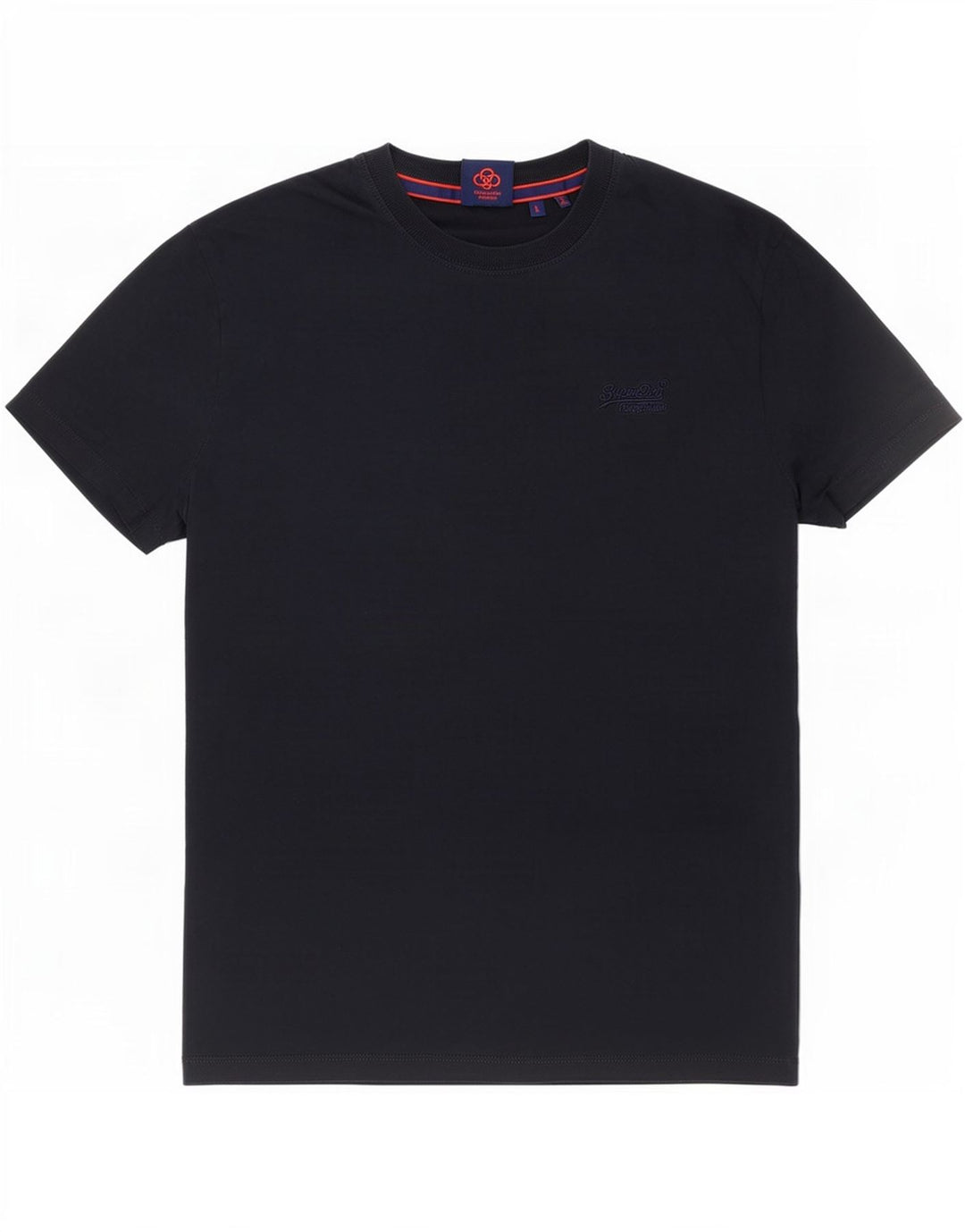 Superdry T-shirt top til mænd, stor marineblå bomuld