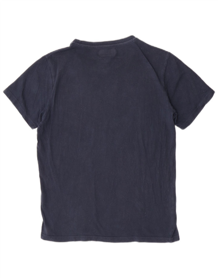 Kappa Herre grafisk T-shirt Top Lille marineblå bomuld