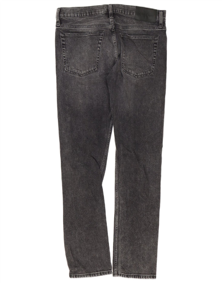 Calvin Klein Herre Slim Jeans W32 L32 Grå Bomuld