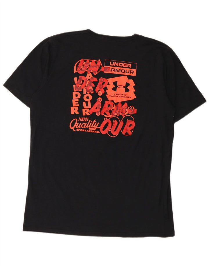 Under Armour Herre Grafisk T-Shirt Top Stor Sort