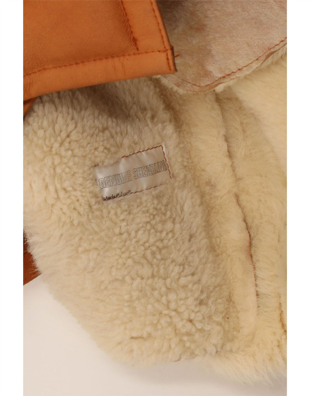 Vintage Herre Shearling Jacket UK 36 Small Brown Shearling