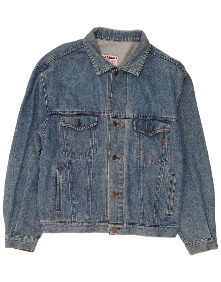 Carrera Herre denimjakke UK 40 Stor Blå Bomuld