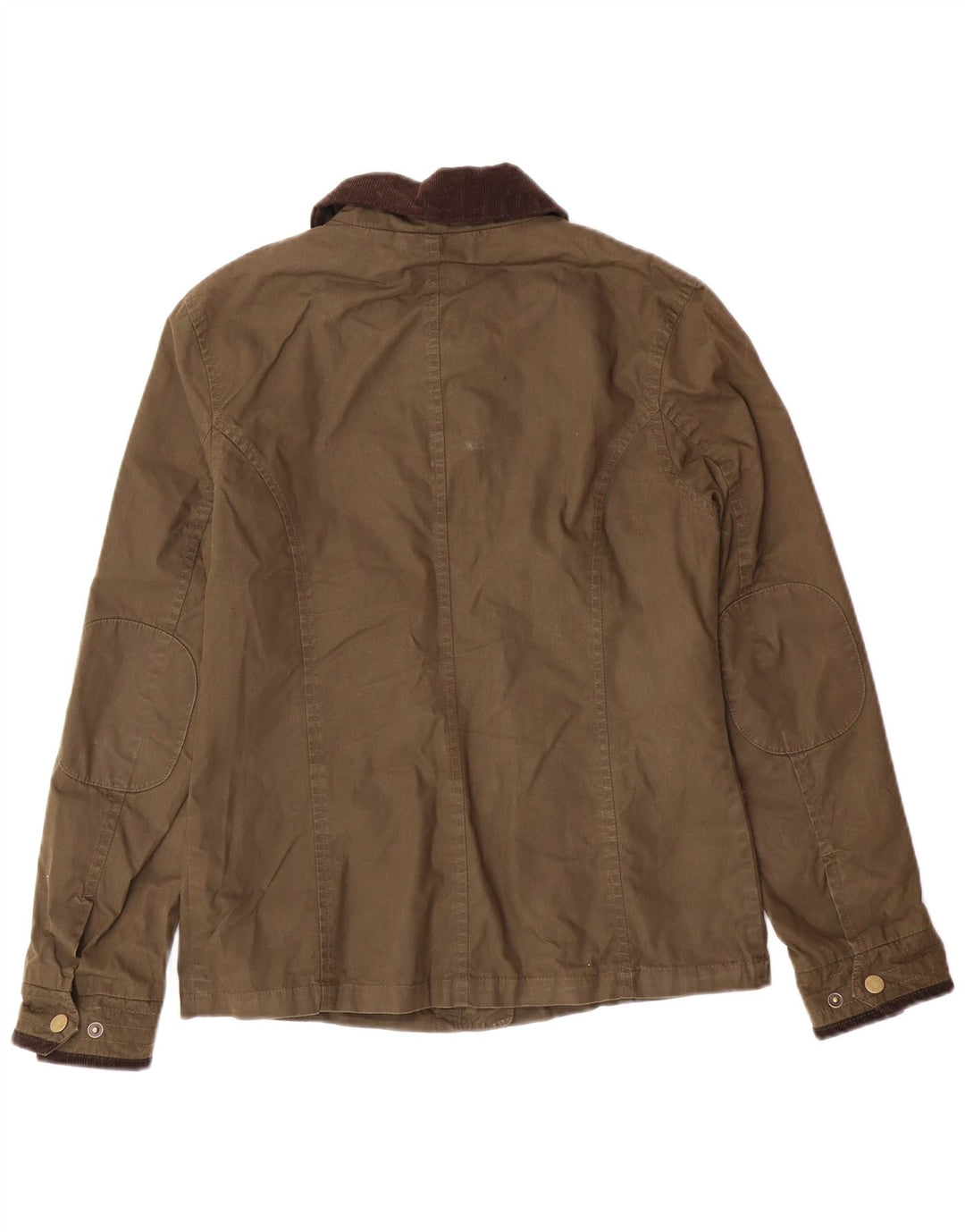 JACK WILLS Kvinder Utility Jacket UK 8 Small Khaki Cotton