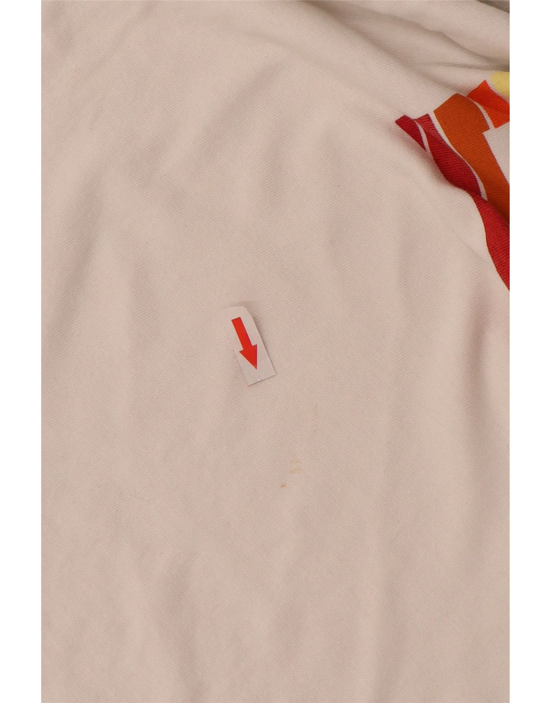 LEVI'S Grafisk T-shirt top til kvinder UK 10 Lille hvid bomuld