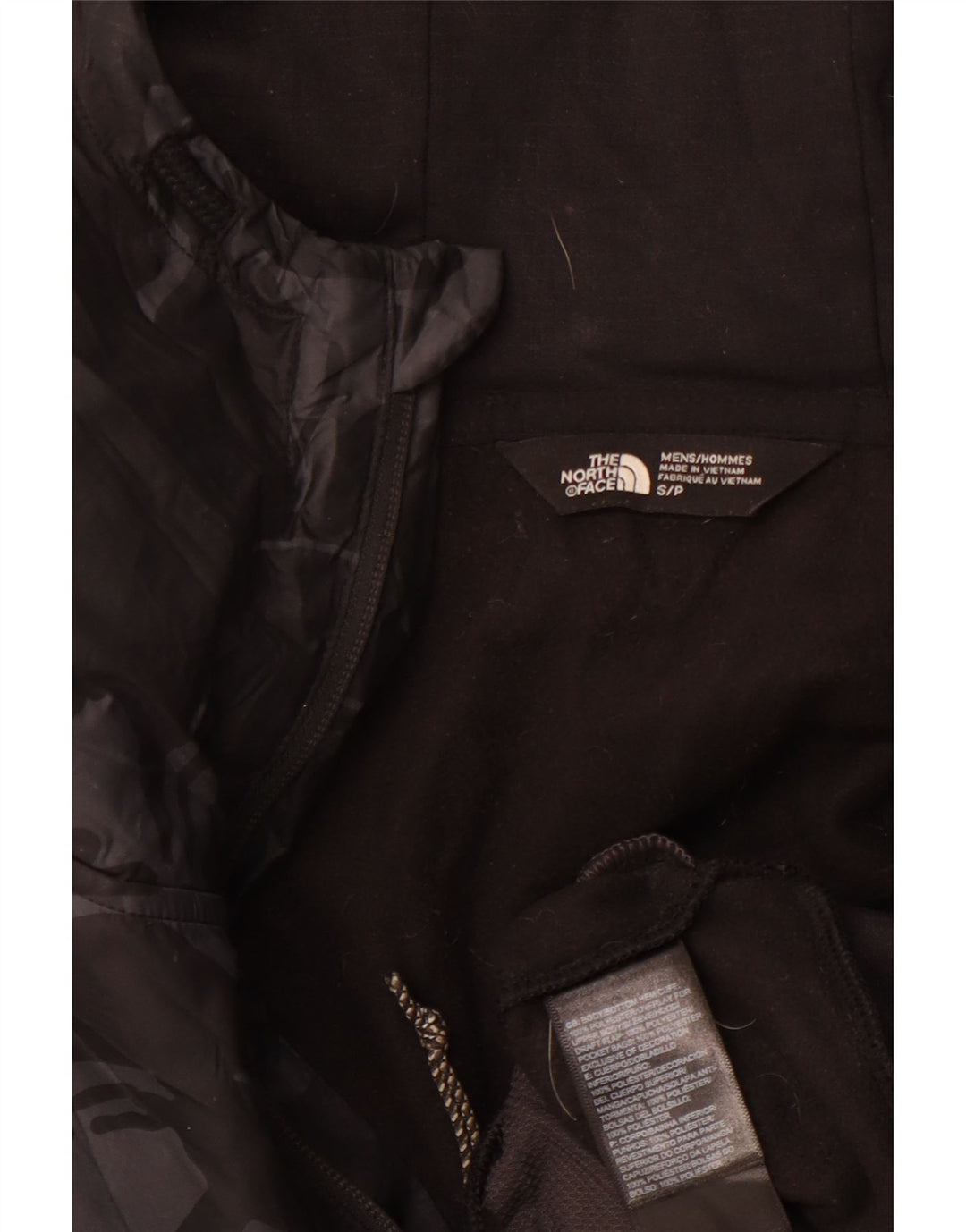 THE NORTH FACE Herre grafisk hættetrøje med lynlås Small Black Sports