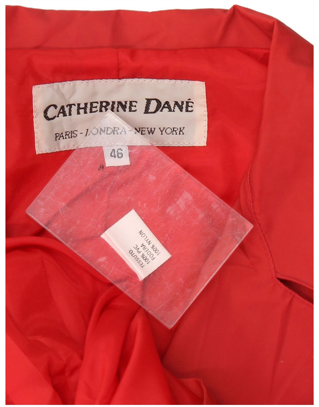VINTAGE Womens Paris 3 Button Blazer Jacket IT 46 Large Red Polyester